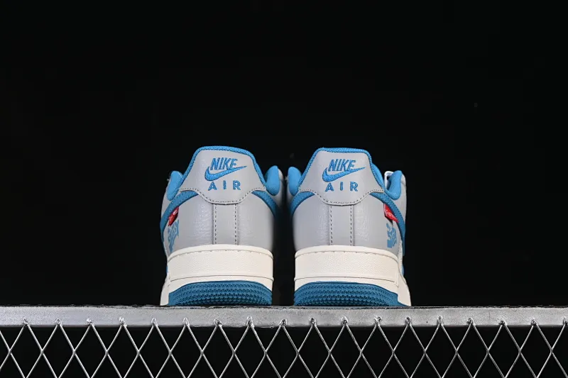 All categories Nk Air Force 1 Air Force series Nk Air Force 1 Low Air Force low-top Nike Air Force 1'07 Low Stusi co-branded milk white blue gray Air Force 1 low-top casual sneakers XD2588-607
